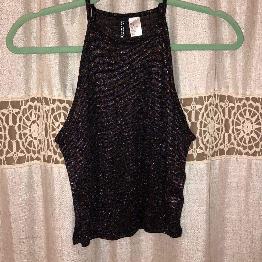 Multi colored halter top